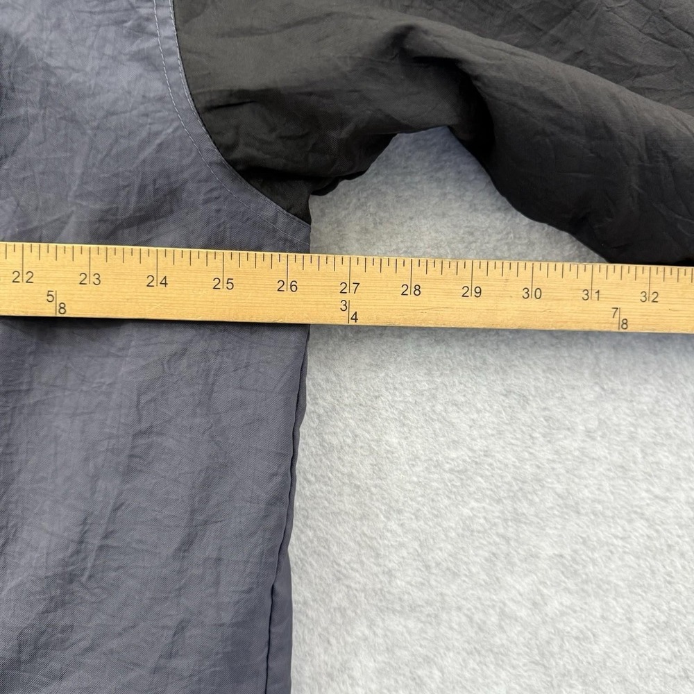 Nike Jacket Men's Large Gray Black Hooded Windbreaker Coat Color Block 90s Retro - Picture 7 of 11